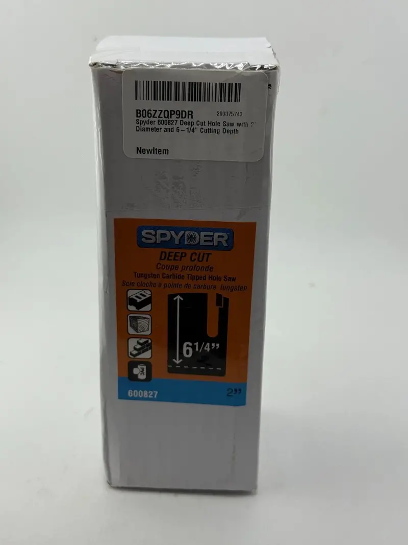 Spyder Deep-Cut Hole Saw – 1-Inch Diameter, Tungsten Carbide Tipped For Hard Materials 1