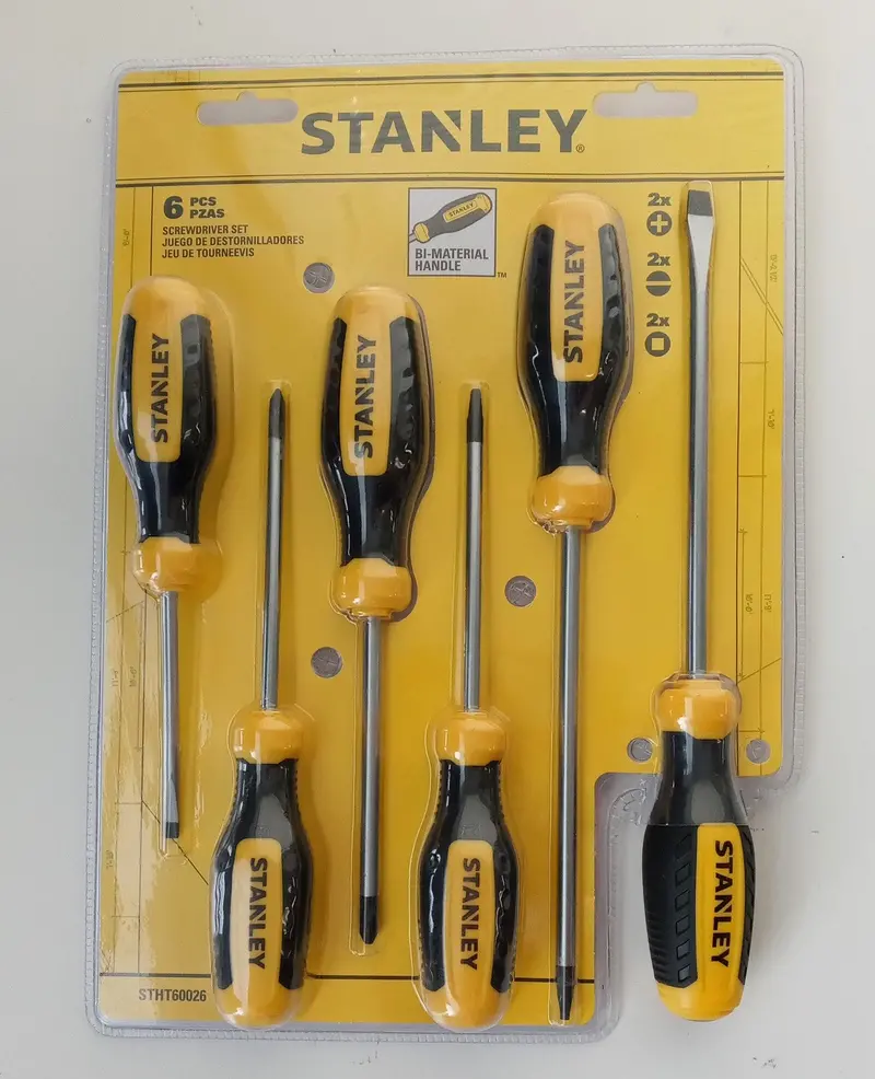 Stanley Stht60026 6-Piece Screwdriver Kit: Phillips & Flat-Blade Variants 1