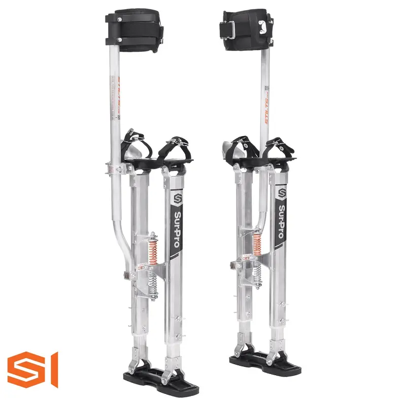 Surpro S1 Aluminum Drywall Stilts – Affordable Single-Sided Stilt Solution 1