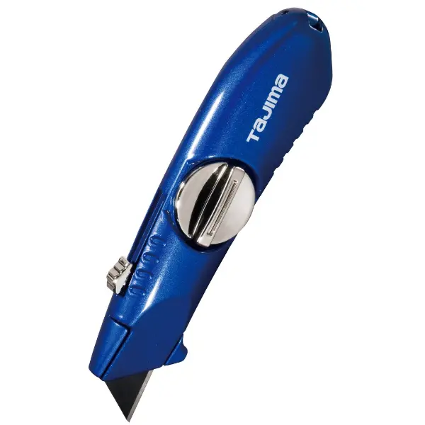 Tajima Vr-Series Blue Retractable Utility Knife With V-Rex Blades 1