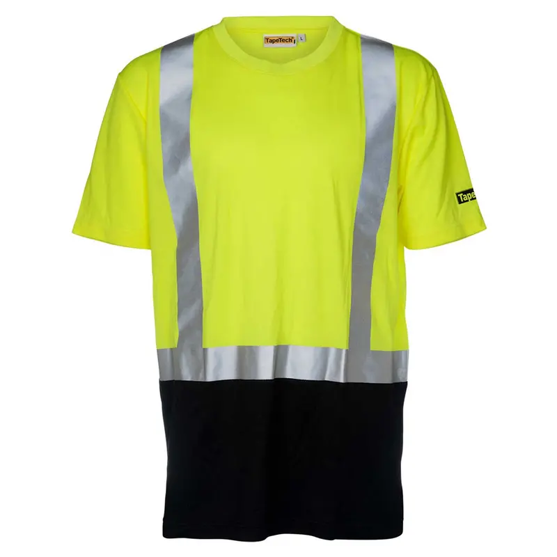 Tapetech Short Sleeve Reflective Safety Shirt – Lightweight Visibility Gear 1