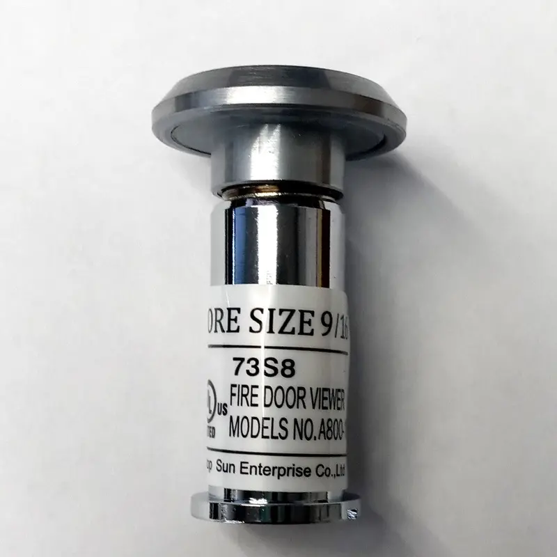 Taymor 37-B4845Sc Fire-Rated Peephole Viewer – 200°F Rated, 9/16-Inch Bore 1