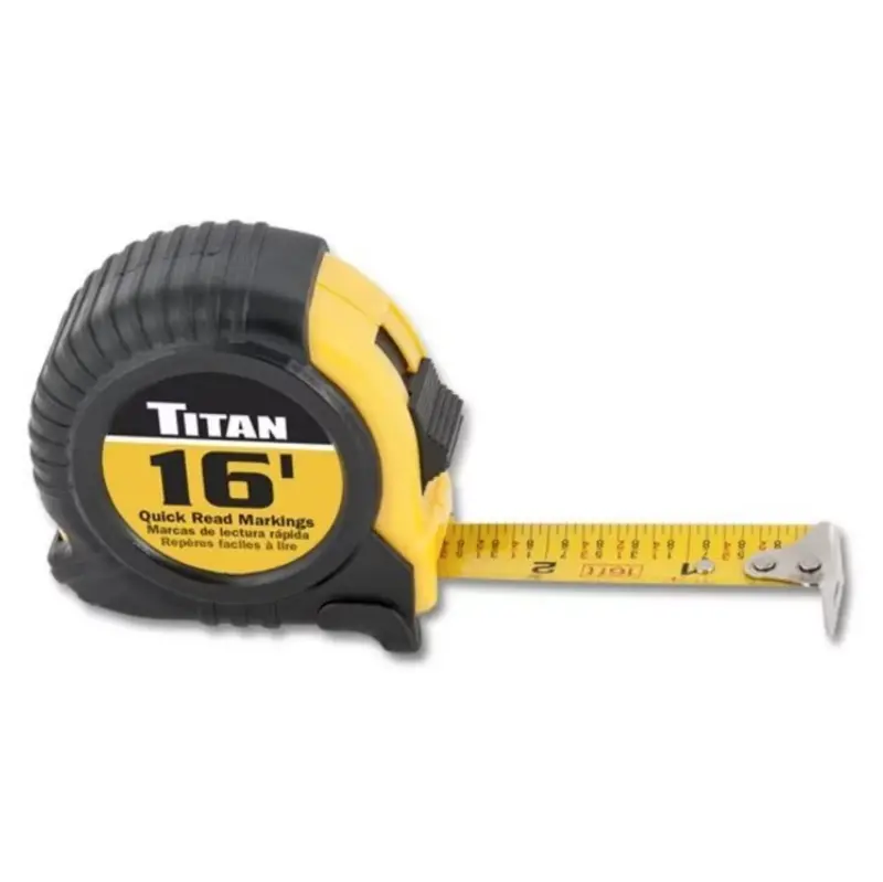 Titan Tools 16-Foot Sae Measuring Tape – Durable Retractable Tape Rule 1