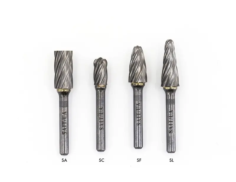 United Abrasives Sait Sanf Single-Cut Carbide Burs – Optimized For Soft Metals And Plastics 1