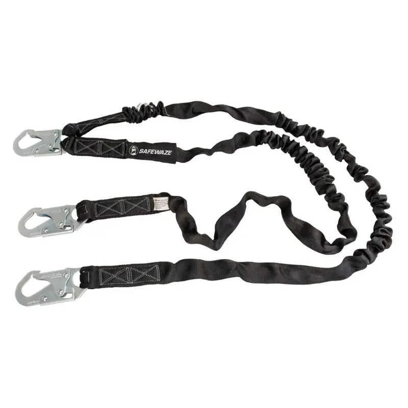 V-Line 6-Foot Dual-Leg Internal Shock-Absorbing Lanyard With Snap Hooks 1