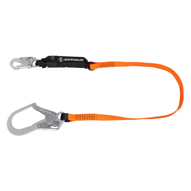 V-Line 6-Foot Shock-Absorbing Lanyard With Rebar Hook 1
