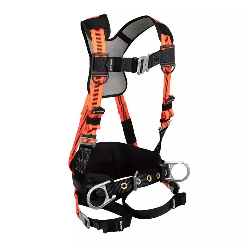 V-Line Construction Full Body Harness: 3D Adjustment, Quick-Connect Chest And Leg Straps 1