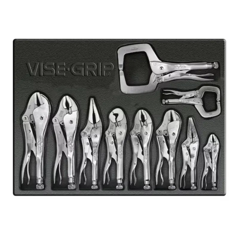 Vise-Grip 10-Piece Locking Plier Kit – Assorted Sizes (Model 1078Tray) 1