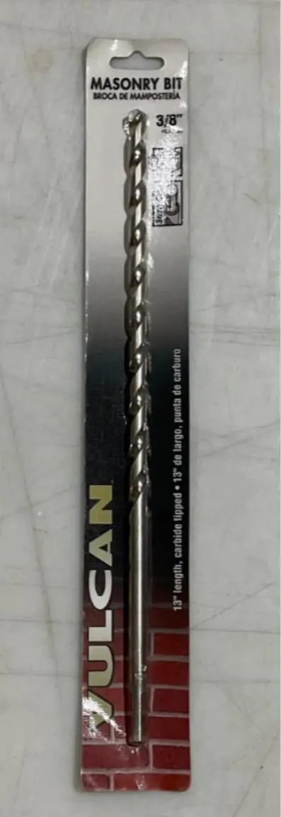 Vulcan 3/8-Inch X 13-Inch Carbide-Tipped Masonry Drill Bit 1