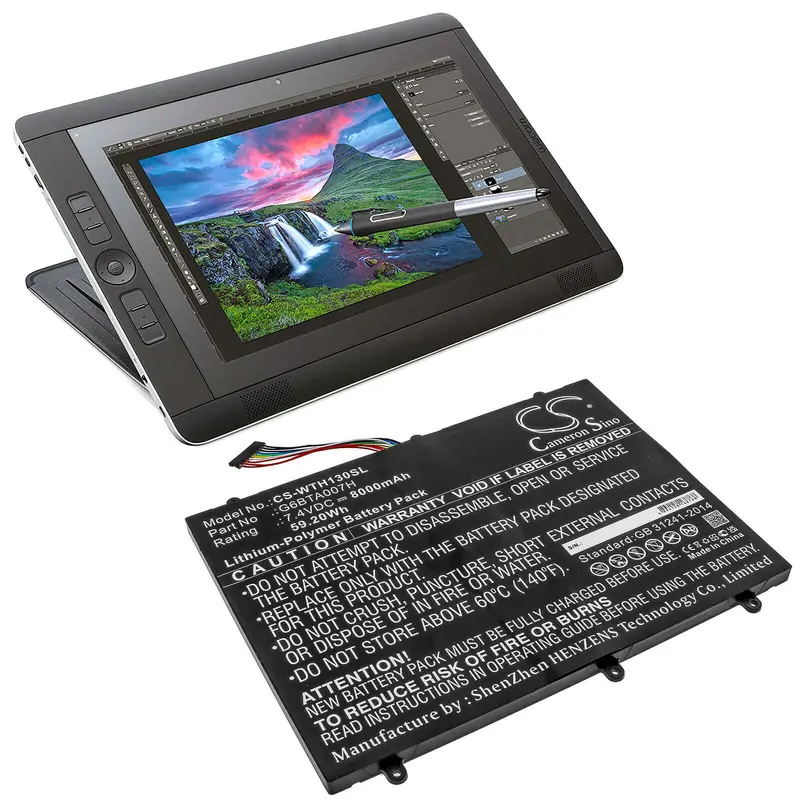 Wacom Cintiq Companion 2 Tablet Battery – 7.4V 8000Mah Li-Polymer (59.2Wh) 1