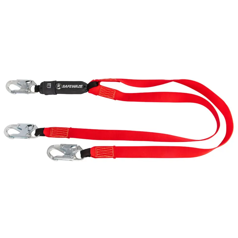 Welding-Specific 6-Foot Dual-Leg Energy-Absorbing Lanyard – Snap Hooks 1