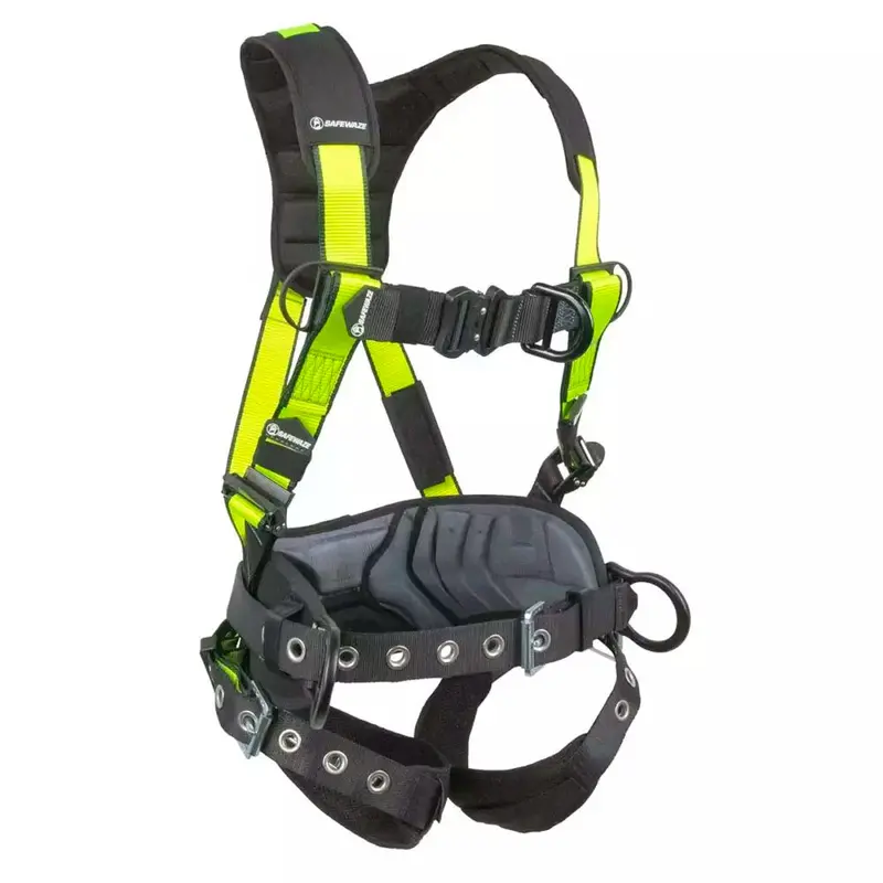 Wind & Tower Construction Full Body Harness: Aluminum 3D System, Quick-Connect Chest, Fall Distance D-Ring, Tb Legs 1