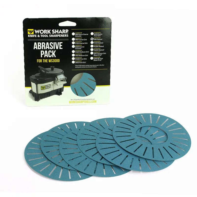Ws3000 P80 Edge-Vision Slotted Abrasive Disc Bulk Pack 1