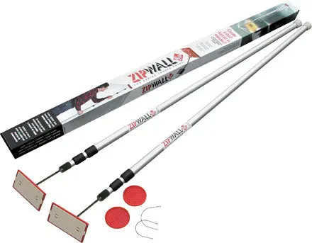 Zipwall Slp2 Lightweight Support Pole Set (2-Pack) 1