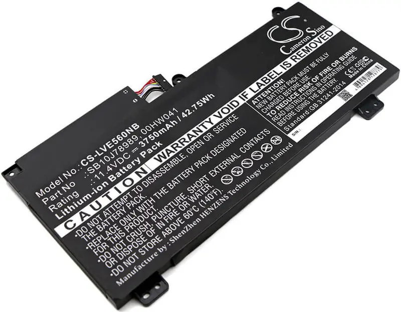 11.4V 3750Mah Laptop Battery For Lenovo Thinkpad E560P & S5 (20G4A000Cd) 1