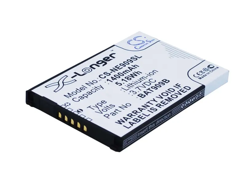 1400Mah 3.7V Li-Ion Smartphone Battery For Nec Bat909B, Bat909E & G-Zone Is11Ca 1