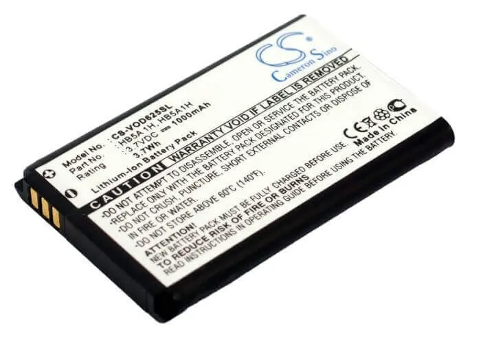 3.7V 1000Mah Li-Ion Smartphone Battery For Vodafone Hb5A-1H, Vf625, And V625 Models 1