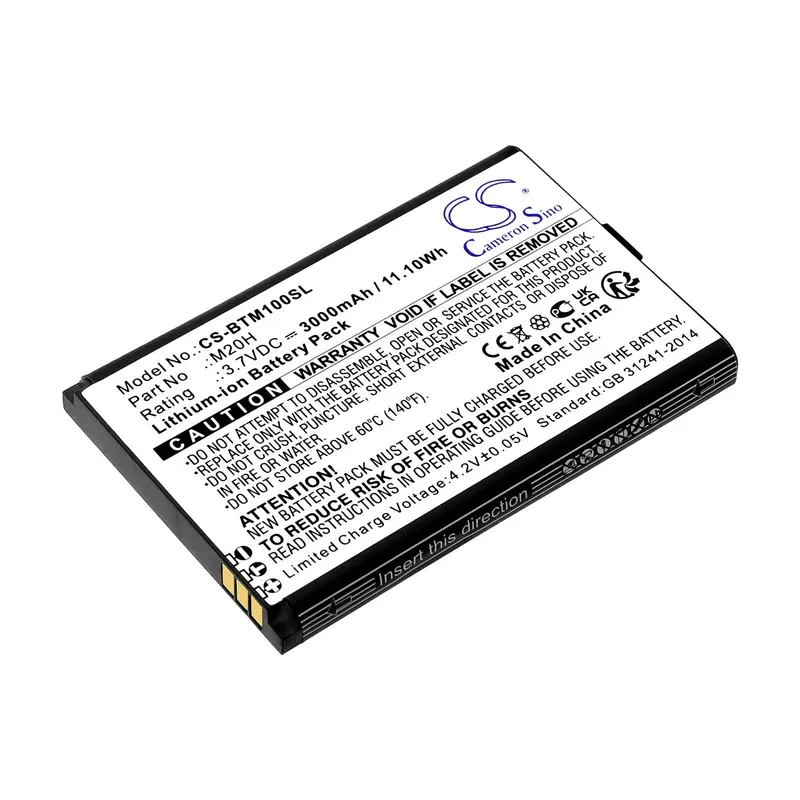 3.7V 3000Mah Li-Ion Hotspot Battery Compatible With Smart Pro, Benteng, M20H, And M100 Devices (11.10Wh) 1