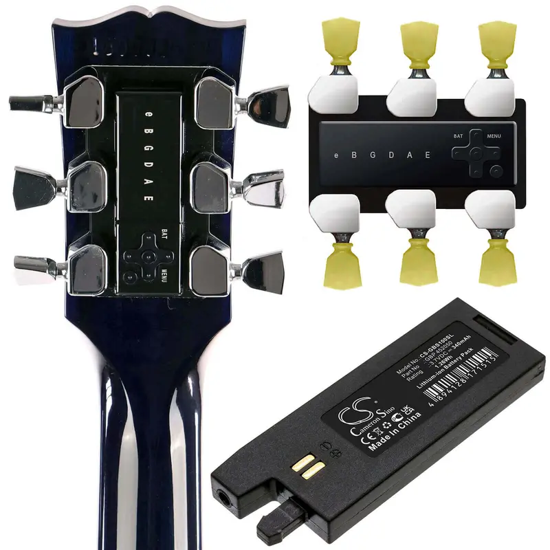 3.7V 340Mah Li-Polymer Tuner Battery For Gibson, G-Force Auto-Tuner & Gbp 452050 1