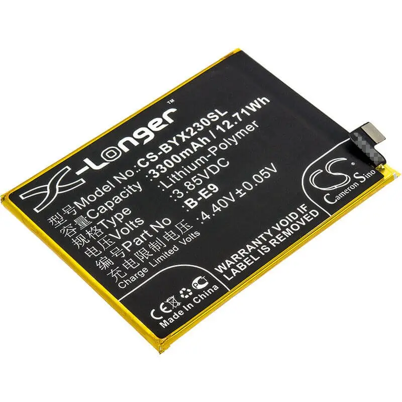 3.85V 3300Mah Li-Polymer Smartphone Battery For Vivo V1809/V1809A & Bbk B-E9 1
