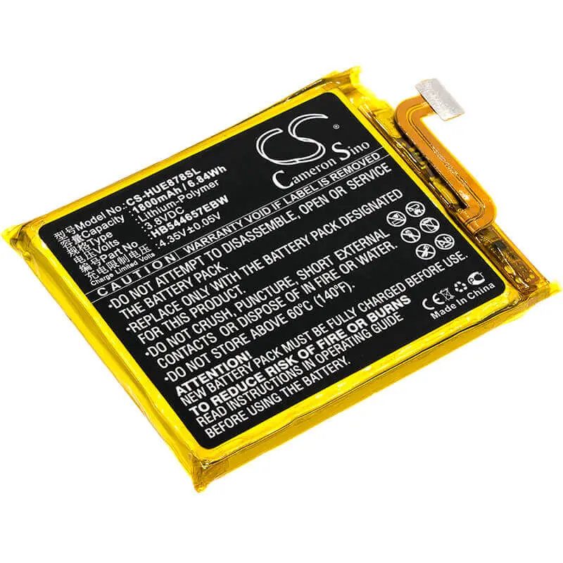 3.8V 1800Mah Li-Polymer Hotspot Battery For Huawei E5878 (Hb544657Ebw, 6.84Wh) 1