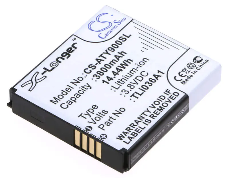 Alcatel Onetouch Link 4G+ Hotspot Battery – 3.8V Li-Ion 3800Mah (14.44Wh), Model Tli036A1 1