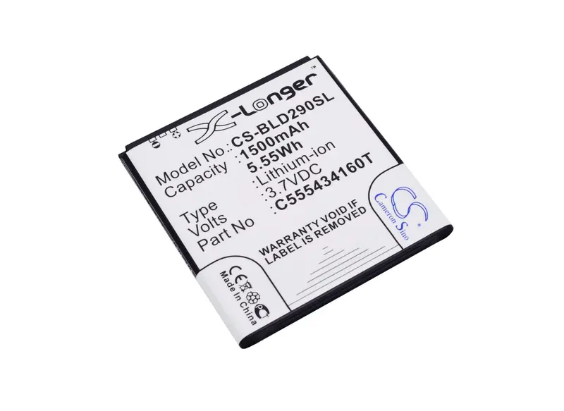 Blu Amour D290 Replacement Battery – 3.7V 1500Mah Li-Ion Smartphone Pack (C555434160T) 1