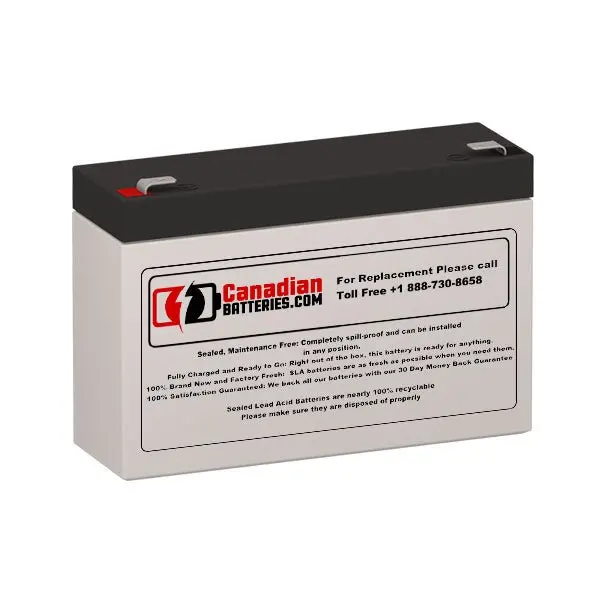 Duramp Np7.5-6 Replacement Battery – 6V 7.2Ah Sealed Lead-Acid With F1 Terminals 1