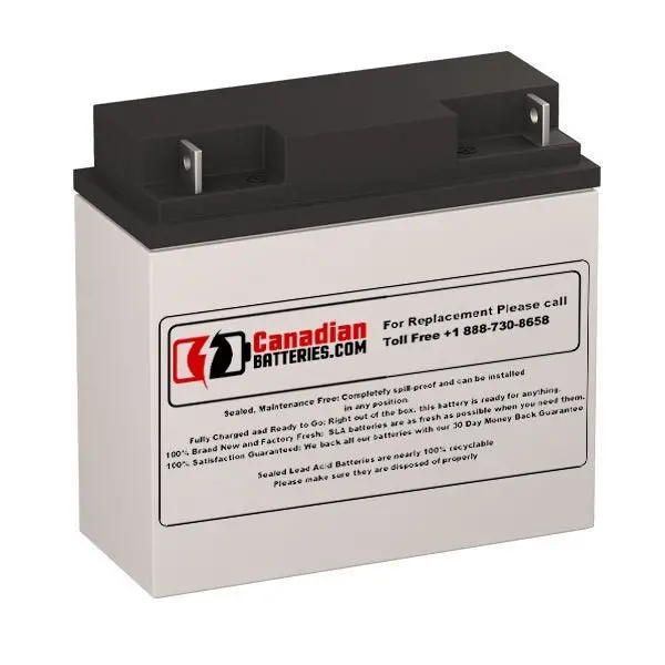 Exalium Exag17-12 Replacement Battery – 12V, 17Ah Sealed Lead Acid With Nb Terminals 1