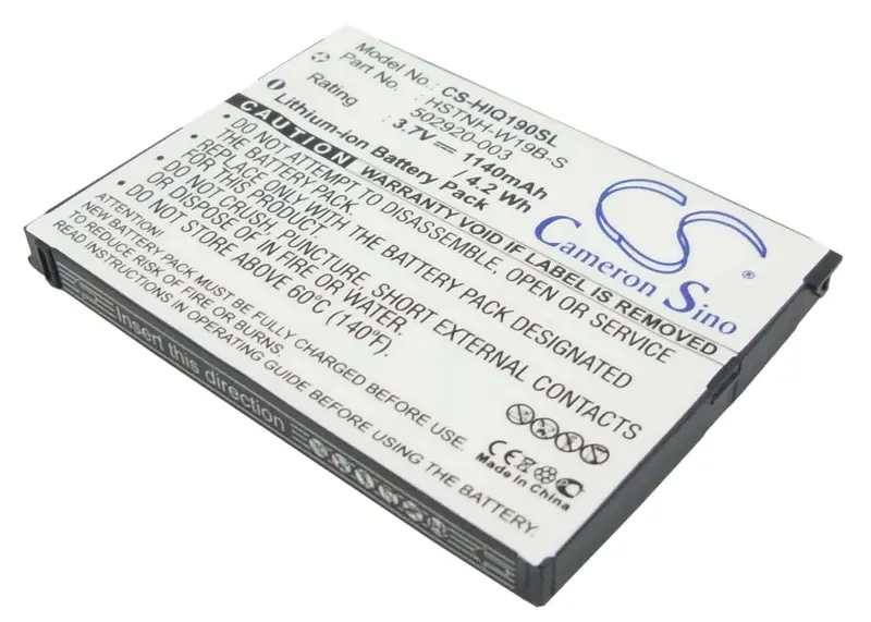Hp Ipaq Data Messenger Battery – 3.7V 1140Mah Li-Ion (4.22Wh) For 490165-001 & Hstnh-C19C 1