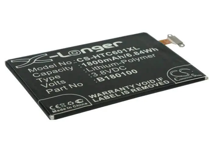 Htc Smartphone Battery: 3.8V Li-Polymer, 1800Mah, 6.84Wh 1