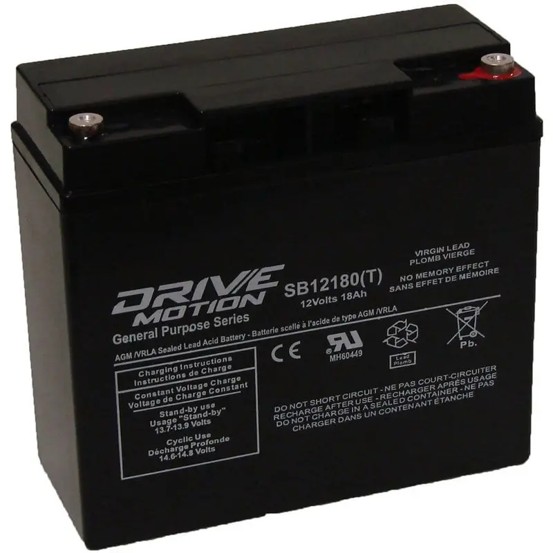 Lcb Sp18-12 Replacement Battery – 12V 18Ah Sealed Lead-Acid With M5 Terminals 1