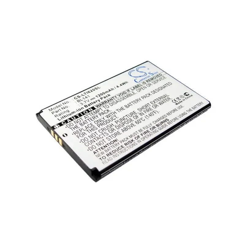 Lenovo O3/I62 Smartphone Battery – 3.7V Li-Ion 1400Mah (Bl141 Compatible, 5.18Wh) 1