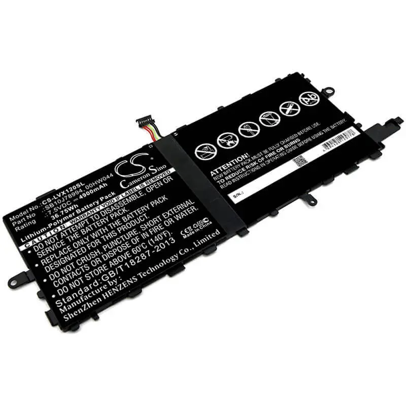 Lenovo Thinkpad X1 Tablet Battery – 7.5V Li-Polymer, 4900Mah, 36.75Wh (Oem 00Hw044, 20Gga00F00) 1