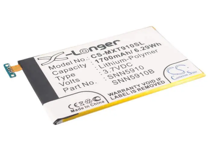 Motorola Atrix Hd & Droid Razr Battery – 3.7V Li-Polymer, 1700Mah, 6.29Wh (Eb20) 1