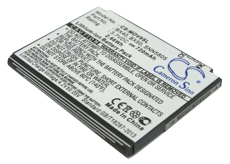 Motorola Bx40/Bx40-Compatible Smartphone Battery – 3.7V 720Mah Li-Ion (2.66Wh) 1
