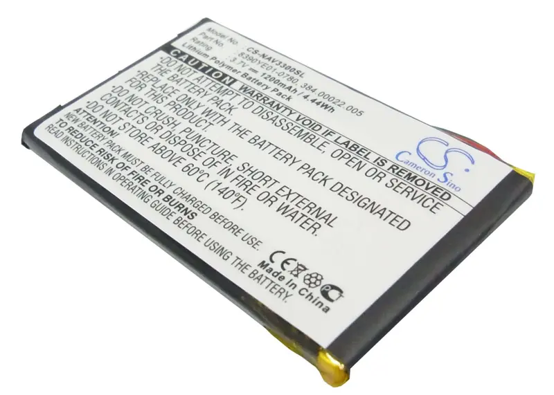Navigon Gps Device Battery – 3.7V 1200Mah Li-Polymer (4.44Wh) For 3300/3310/0923Flye31938 1