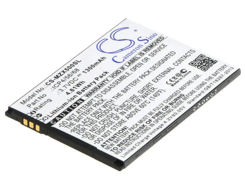 Navon Smartphone Battery – 3.7V Li-Ion 1300Mah (4.81Wh) For Icp4/56/68, Mizu X5 1