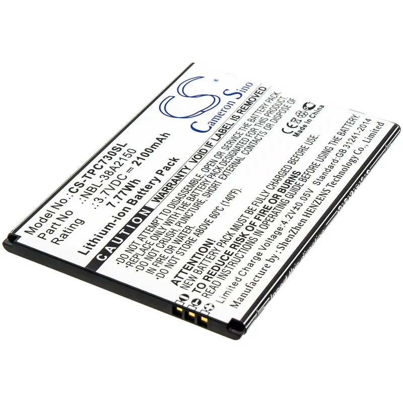 Neffos C7 Lite / Tp-Link Smartphone Battery – 3.7V 2100Mah Li-Ion (Nbl-38A2150, Tp7041A, 7.77Wh) 1