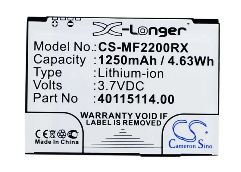 Novatel Mifi 2200 Hotspot Battery – 3.7V 1250Mah Li-Ion (4.63Wh), Part 3-1826107-9 1