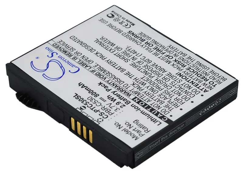 Pantech C530 & C530 Slate Replacement Battery – 3.7V 800Mah Li-Ion (2.96Wh) 1
