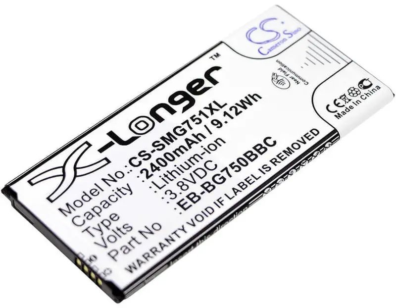 Samsung Galaxy Mega 2 Battery – 3.8V Li-Ion, 2400Mah, 9.12Wh (Eb-Bg750Bbc) 1