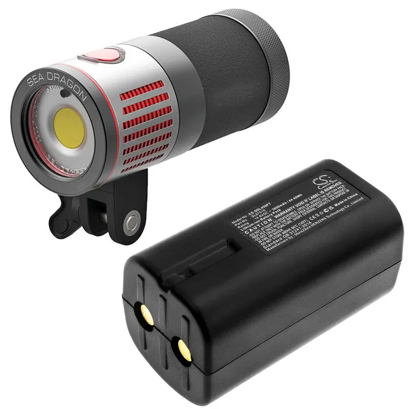 Sealife Sea Dragon 4500 Flashlight Battery – 14.8V Li-Ion 3000Mah Underwater Light Power (44.4Wh) 1
