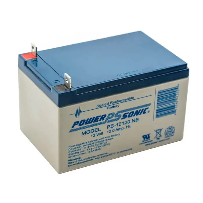 Tcs 6-Dzm-12Q Replacement Battery – 12V 12Ah Sealed Lead-Acid With Nut & Bolt Terminals 1