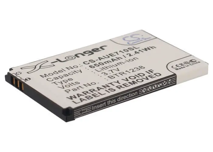Utstarcom & Audiovox Smartphone Battery – 3.7V Li-Ion, 650Mah, 2.41Wh (Fits Btr1238, E1000 Slider, E71) 1