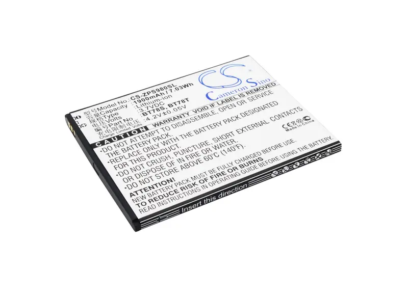 Zopo Bt78S Smartphone Replacement Battery – 3.7V Li-Ion, 1900Mah, Compatible With 9515 & C2 Models, 7.03Wh 1